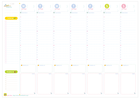 Printable Weekly Planner A4